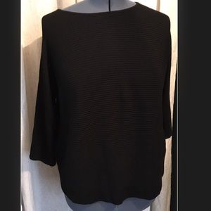 Chico’s black ribbed sweater size 2.
